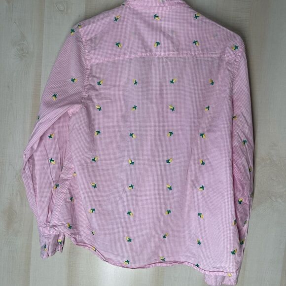 Matilda Jane pink and white check button front blouse top‎ long sleeve, large - Picture 6 of 13